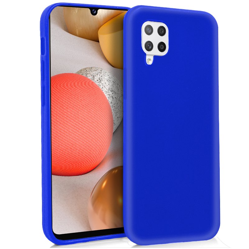 Capa de silicone Samsung A426 Galaxy A42 5G (azul)